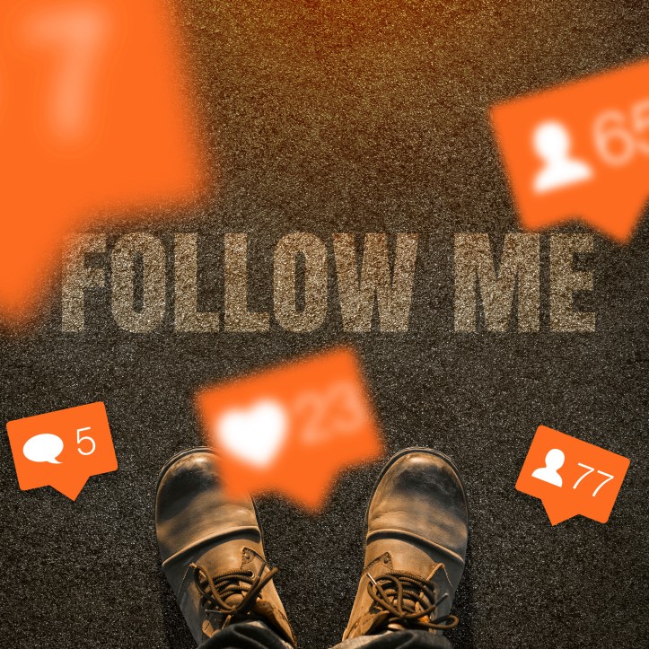 Flat style love, like, comments, users icon.